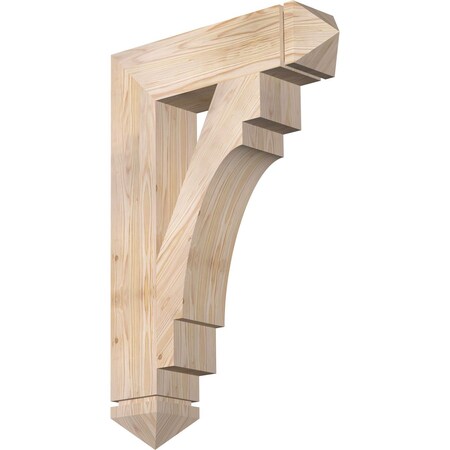 Merced Arts & Crafts Smooth Bracket, Douglas Fir, 5 1/2W X 24D X 36H